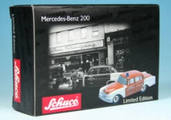 Schuco Piccolo Mercedes Benz 200 Heckflosse "Freiwillige Feuerwehr Schorndorf" -Schuco 001245 Schuco Piccolo Mercedes Benz 200 Heckflosse Freiwillige Feuerwehr Schorndorf z7585661138c04f