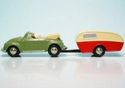 Schuco Piccolo VW Käfer Cabriolet Mit Wohnwagen -Schuco 001881 schuco piccolo vw kaefer cabriolet mit wohnwagen 3