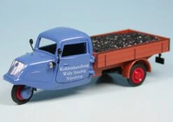 Schuco Tempo Hanseat Dreirad Pritschenwagen "Kohlenhandlung Staubig"