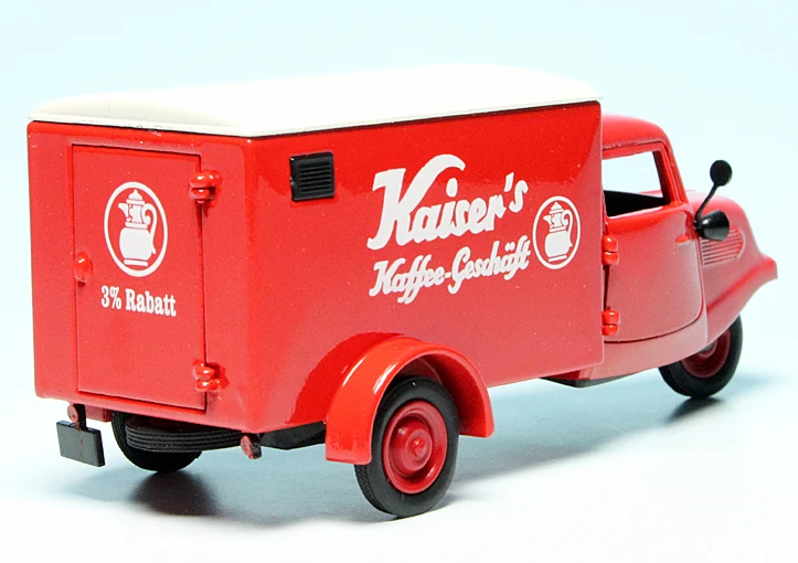 Schuco Tempo Hanseat Dreirad Mit Kofferaufbau "Kaiser's Kaffee" 2 Schuco Tempo Hanseat Dreirad Mit Kofferaufbau "Kaiser's Kaffee" – Bild 2