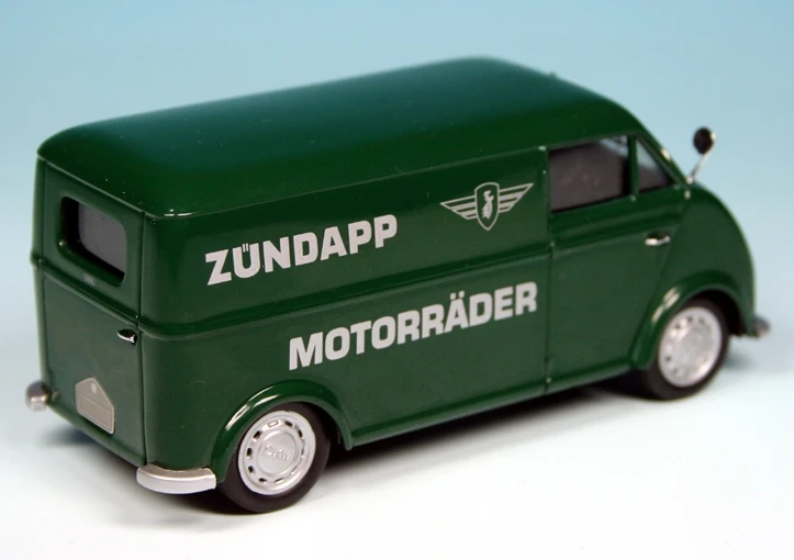 Schuco DKW Schnellaster Kastenwagen "Zündapp Motorräder Kundendienst" 2 Schuco DKW Schnellaster Kastenwagen "Zündapp Motorräder Kundendienst" – Bild 2