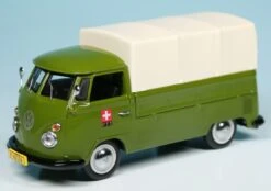 Schuco VW T1 Bulli Pritsche/Plane "PTT Schweizer Post Störungsdienst"