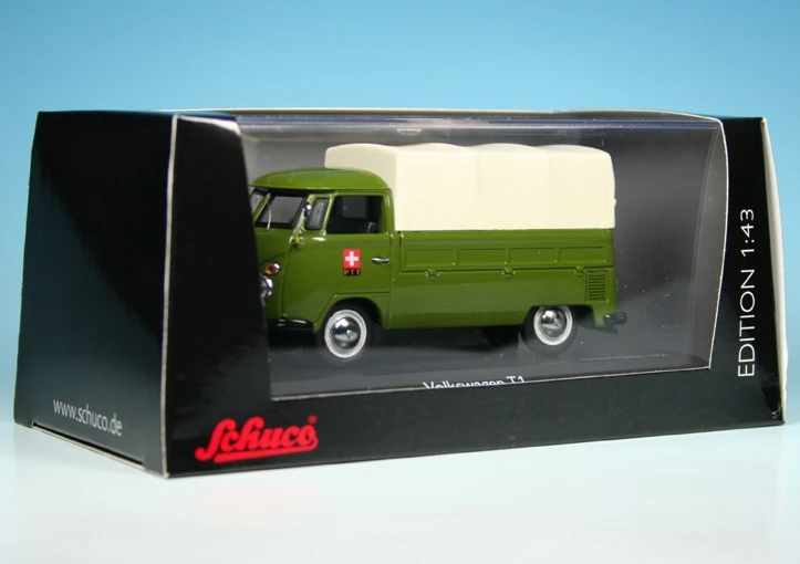 Schuco VW T1 Bulli Pritsche/Plane "PTT Schweizer Post Störungsdienst" 7 Schuco VW T1 Bulli Pritsche/Plane "PTT Schweizer Post Störungsdienst" – Bild 7