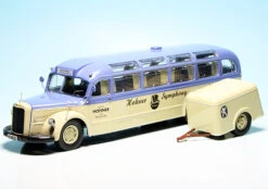 Schuco Mercedes Benz O 6600 Reisebus Mit Anhänger "Hohner Symphony"