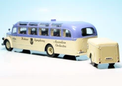 Schuco Mercedes Benz O 6600 Reisebus Mit Anhänger "Hohner Symphony" -Schuco 002744 schuco mercedes benz o 6600 reisebus mit anhaenger hohner symphony 5