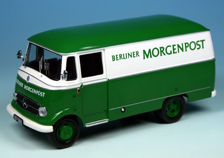 Schuco Mercedes Benz L 319 D Kastenwagen "Berliner Morgenpost" 1 Schuco Mercedes Benz L 319 D Kastenwagen "Berliner Morgenpost"