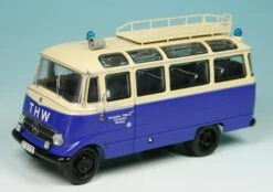 Schuco Mercedes Benz O 319 D Kleinbus "Technisches Hilfswerk THW Nürnberg"