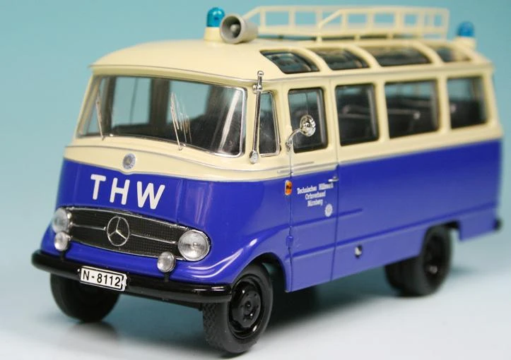 Schuco Mercedes Benz O 319 D Kleinbus "Technisches Hilfswerk THW Nürnberg" 3 Schuco Mercedes Benz O 319 D Kleinbus "Technisches Hilfswerk THW Nürnberg" – Bild 3