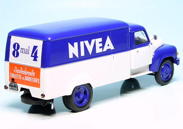 Schuco Hanomag L28 Mit Kofferaufbau "Nivea" 2 Schuco Hanomag L28 Mit Kofferaufbau "Nivea" – Bild 2