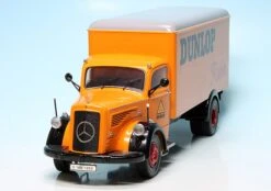 Schuco Mercedes Benz L6600 Koffer-LKW "Dunlop Reifen" -Schuco 003021 Schuco Mercedes Benz L6600 Koffer LKW Dunlop Reifen z358566a0886234
