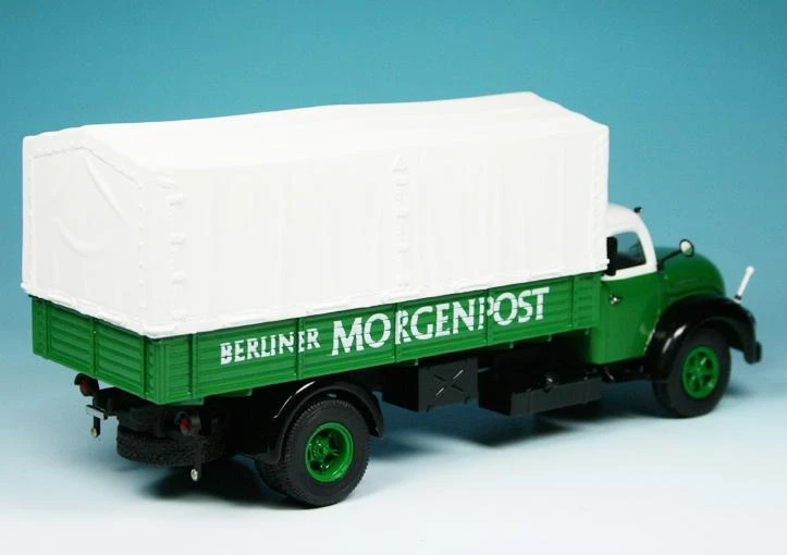 Schuco Magirus-Deutz S6500 Pritsche/Plane "Berliner Morgenpost" 2 Schuco Magirus-Deutz S6500 Pritsche/Plane "Berliner Morgenpost" – Bild 2