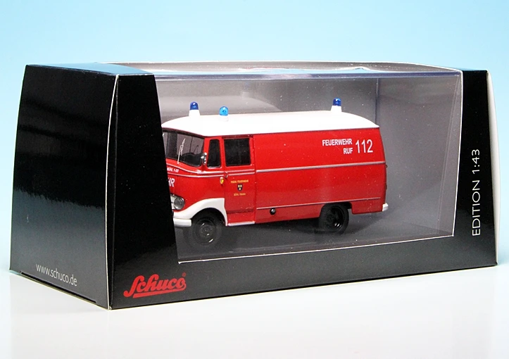 Schuco Mercedes Benz L 319 D Kastenwagen "Freiwillige Feuerwehr Bühl/Baden" 7 Schuco Mercedes Benz L 319 D Kastenwagen "Freiwillige Feuerwehr Bühl/Baden" – Bild 7