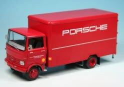 Schuco Mercedes Benz LP608 Koffer-LKW "Porsche Renndienst"