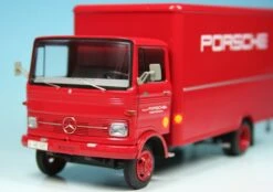 Schuco Mercedes Benz LP608 Koffer-LKW "Porsche Renndienst" -Schuco 003521 Schuco Mercedes Benz LP608 Koffer LKW Porsche Renndienst z3
