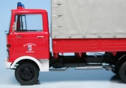 Schuco Mercedes Benz LP608 Pritsche/Plane "Berufsfeuerwehr Oberhausen" -Schuco 003527 Schuco Mercedes Benz LP608 Pritsche Plane Berufsfeuerwehr Oberhausen z4