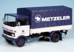Schuco Mercedes Benz LP608 Pritsche/Plane "Metzeler"