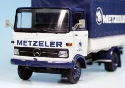 Schuco Mercedes Benz LP608 Pritsche/Plane "Metzeler" -Schuco 003529 Schuco Mercedes Benz LP608 Pritsche Plane Metzeler z3