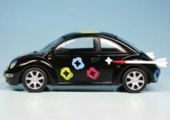 Schuco VW New Beetle (1997) Mit Raketenantrieb "Die Ludolfs" -Schuco 004541 Schuco VW New Beetle 1997 mit Raketenantrieb Die Ludolfs z5