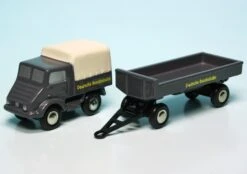 Schuco Piccolo Mercedes Benz Unimog U 401 Mit Anhänger "Deutsche Bundesbahn / Idee+Spiel Set 2002"