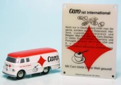 Schuco Piccolo Mercedes Benz L 319 D Kastenwagen Mit Emailleschild "Caro Kaffee"