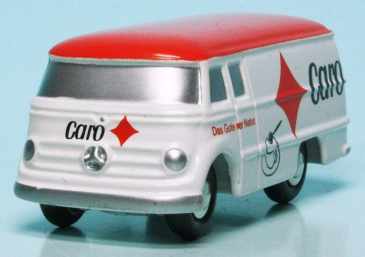 Schuco Piccolo Mercedes Benz L 319 D Kastenwagen Mit Emailleschild "Caro Kaffee" 4 Schuco Piccolo Mercedes Benz L 319 D Kastenwagen Mit Emailleschild "Caro Kaffee" – Bild 4