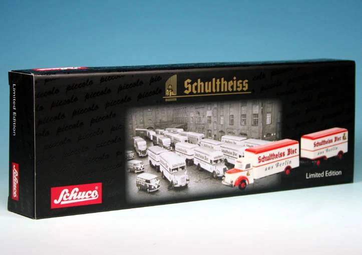 Schuco Piccolo Krupp Titan Koffer-Hängerzug "Schultheiss Bier" 7 Schuco Piccolo Krupp Titan Koffer-Hängerzug "Schultheiss Bier" – Bild 7