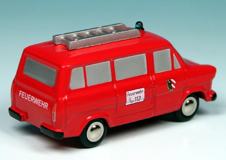 Schuco Piccolo Ford Transit Bus "Feuerwehr Nürnberg" 2 Schuco Piccolo Ford Transit Bus "Feuerwehr Nürnberg" – Bild 2