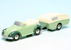 Schuco Piccolo VW Käfer Cabriolet Mit Wohnwagen "Volkswagen Summer Special 2002"