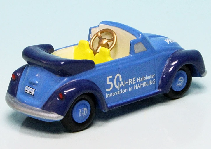 Schuco Piccolo VW Käfer Cabriolet "50 Jahre Philips Halbleiter" 2 Schuco Piccolo VW Käfer Cabriolet "50 Jahre Philips Halbleiter" – Bild 2