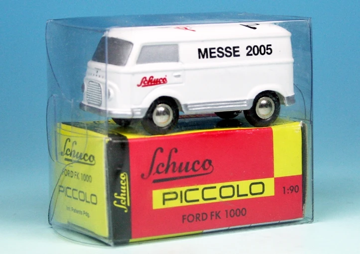Schuco Piccolo Ford Taunus Transit FK 1000 Kastenwagen "Schuco Spielwarenmesse 2005" 4 Schuco Piccolo Ford Taunus Transit FK 1000 Kastenwagen "Schuco Spielwarenmesse 2005" – Bild 4