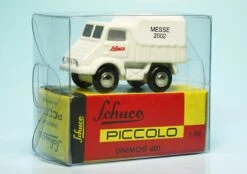 Schuco Piccolo Mercedes Benz Unimog U 401 "Schuco Spielwarenmesse 2002" -Schuco 160013 Schuco Piccolo Mercedes Benz Unimog U 401 Schuco Spielwarenmesse 2002 z7