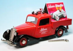 Schuco Mercedes Benz 170V Werbewagen Mit Piccolo Mercedes Benz 1936 Rennwagen "Schuco Studio"