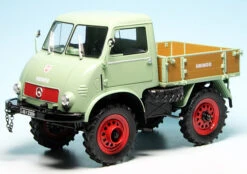 Schuco Mercedes Benz Unimog U 401 Mit Westfalia-Kabine Und Holzpritsche