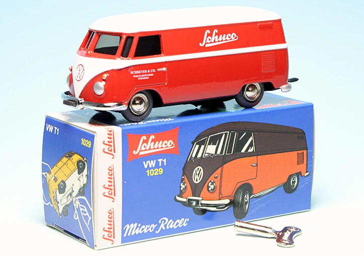 Schuco Microracer 1029 / VW T1 Bulli Kastenwagen "Schuco" 1 Schuco Microracer 1029 / VW T1 Bulli Kastenwagen "Schuco"