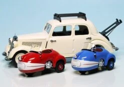 Schuco Mercedes Benz 170V Limousine Mit Zwei Brütsch Mopetta -Schuco 450227000 Schuco Mercedes Benz 170V Limousine mit zwei Brtsch Mopetta z4