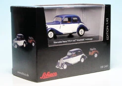 Schuco Mercedes Benz 170V Limousine Mit Westfalia-Anhänger -Schuco 450246500 schuco mercedes benz 170v limousine mit westfaliaanhaenger 6