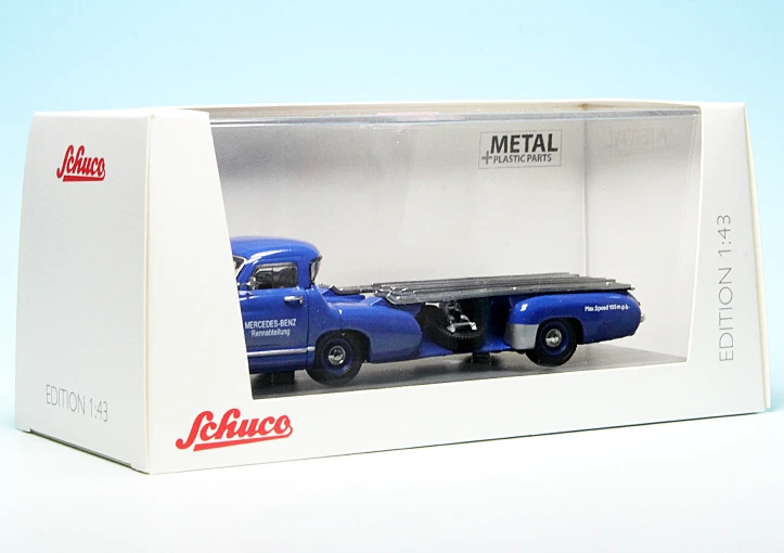 Schuco Mercedes Benz Stromlinien-Renntransporter "Mercedes Benz Rennabteilung" 7 Schuco Mercedes Benz Stromlinien-Renntransporter "Mercedes Benz Rennabteilung" – Bild 7