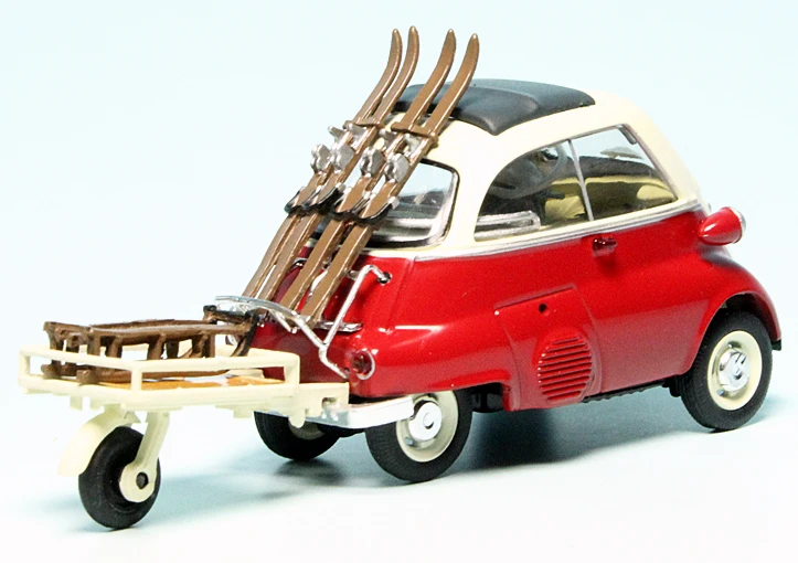 Schuco BMW Isetta 250 Export Mit Autoporter "Wintersport" 2 Schuco BMW Isetta 250 Export Mit Autoporter "Wintersport" – Bild 2