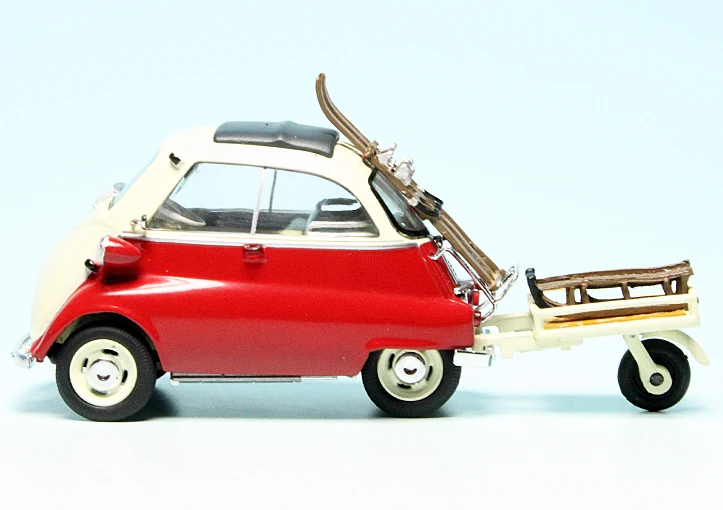 Schuco BMW Isetta 250 Export Mit Autoporter "Wintersport" 4 Schuco BMW Isetta 250 Export Mit Autoporter "Wintersport" – Bild 4