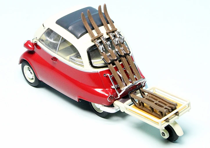 Schuco BMW Isetta 250 Export Mit Autoporter "Wintersport" 5 Schuco BMW Isetta 250 Export Mit Autoporter "Wintersport" – Bild 5