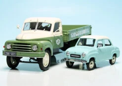 Schuco Hanomag L28 Pritschenwagen Mit Goggomobil 250 "Goggomobil" -Schuco 450293800 Schuco Hanomag L28 Pritschenwagen mit Goggomobil 250 Goggomobil 3