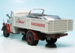 Schuco Mercedes Benz L6600 Pritschen-LKW Mit BMW 502 Cabriolet "Karosseriewerk Baur" 12 Schuco Mercedes Benz L6600 Pritschen-LKW Mit BMW 502 Cabriolet "Karosseriewerk Baur" -Schuco 450302500 Schuco Mercedes Benz L6600 Pritschen LKW mit BMW 502 Cabriolet Karosseriewerk Baurq z6