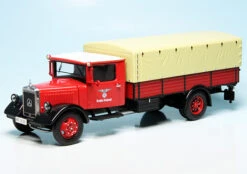Schuco Mercedes Benz Lo2750 Pritsche/Plane "Deutsche Reichspost"