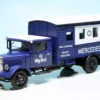 Schuco Mercedes Benz Lo2750 Mit Kofferaufbau "Mercedes Benz Rennabteilung-Spezialwerkstatt"