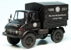 Schuco Mercedes Benz Unimog U 406 Pritsche/Plane "35 Jahre MBMC"