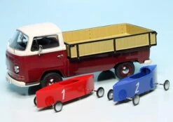 Schuco VW T2a Westfalia-Pritsche Mit Zwei Seifenkisten 10 Schuco VW T2a Westfalia-Pritsche Mit Zwei Seifenkisten -Schuco 450333800 Schuco VW T2a Westfalia Pritsche mit zwei Seifenkisten z4