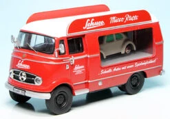 Schuco Mercedes Benz L 319 D Werbewagen Mit Piccolo VW Käfer "Schuco Micro Racer"