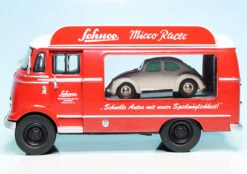 Schuco Mercedes Benz L 319 D Werbewagen Mit Piccolo VW Käfer "Schuco Micro Racer" -Schuco 450335400 schuco mercedes benz l 319 d werbewagen mit piccolo vw kaefer schuco micro racer 3