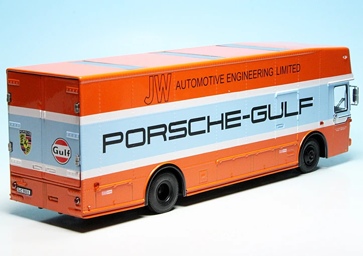 Schuco Mercedes Benz O 317 K Renntransporter "Team Porsche-Gulf Racing" 2 Schuco Mercedes Benz O 317 K Renntransporter "Team Porsche-Gulf Racing" – Bild 2