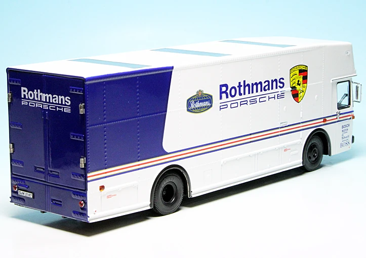 Schuco Mercedes Benz O 317 K Renntransporter "Team Rothmans Porsche" 2 Schuco Mercedes Benz O 317 K Renntransporter "Team Rothmans Porsche" – Bild 2
